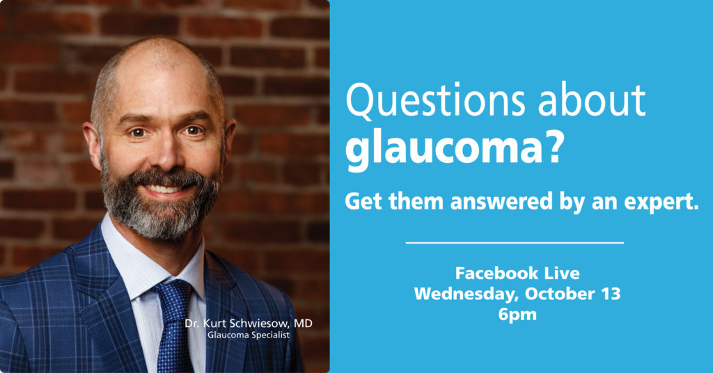 Tower Clock Eye Center glaucoma specialist Dr. Kurt Schwiesow Facebook Live