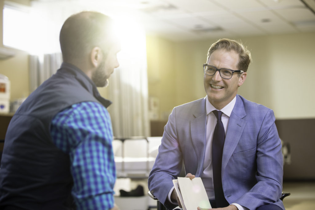 Tower Clock Eye Center surgeons meet with patients before cataract surgery