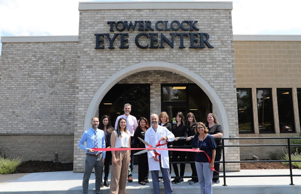 Dr. Kurt Schwiesow, MD, at the grand opening for Tower Clock Eye Center Appleton