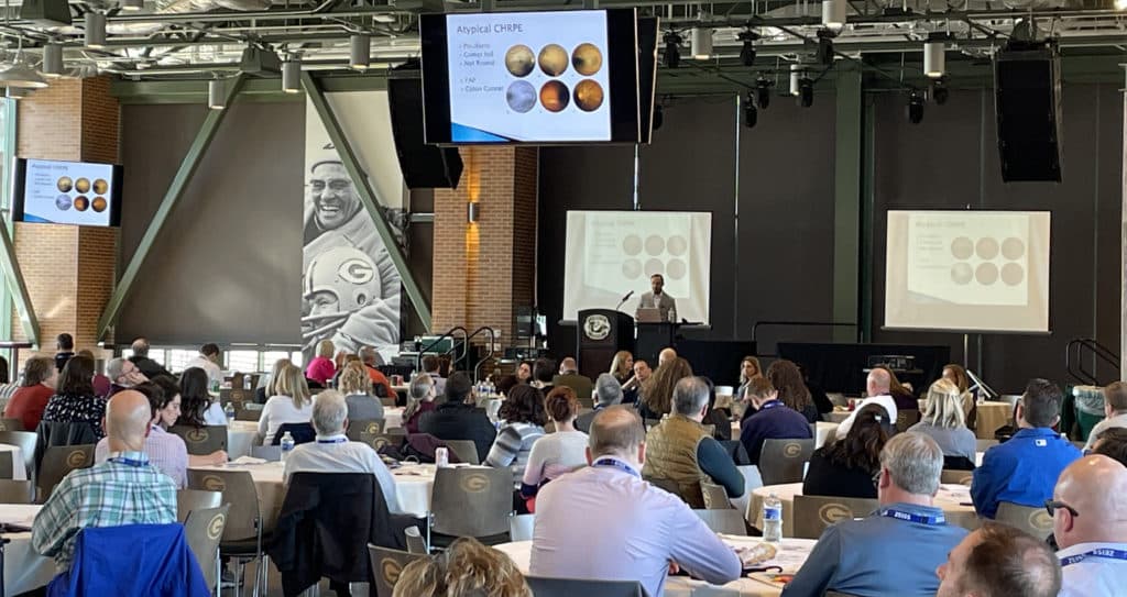 Tower Clock Eye Center surgeons provide continuing medical education at Shopko Optical's conference at Lambeau Field