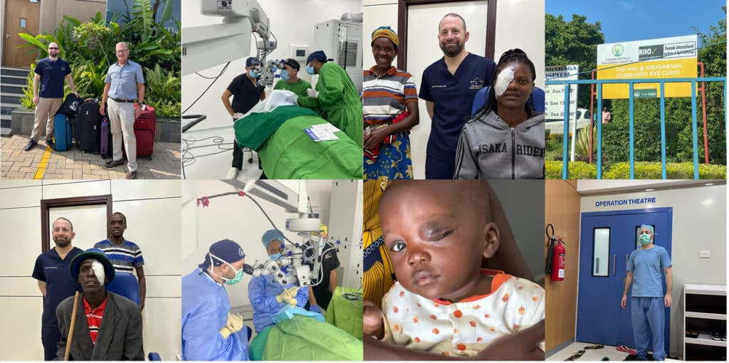 Tower Clock Eye Center surgeon Dr. Matt Thompson in Rwanda.