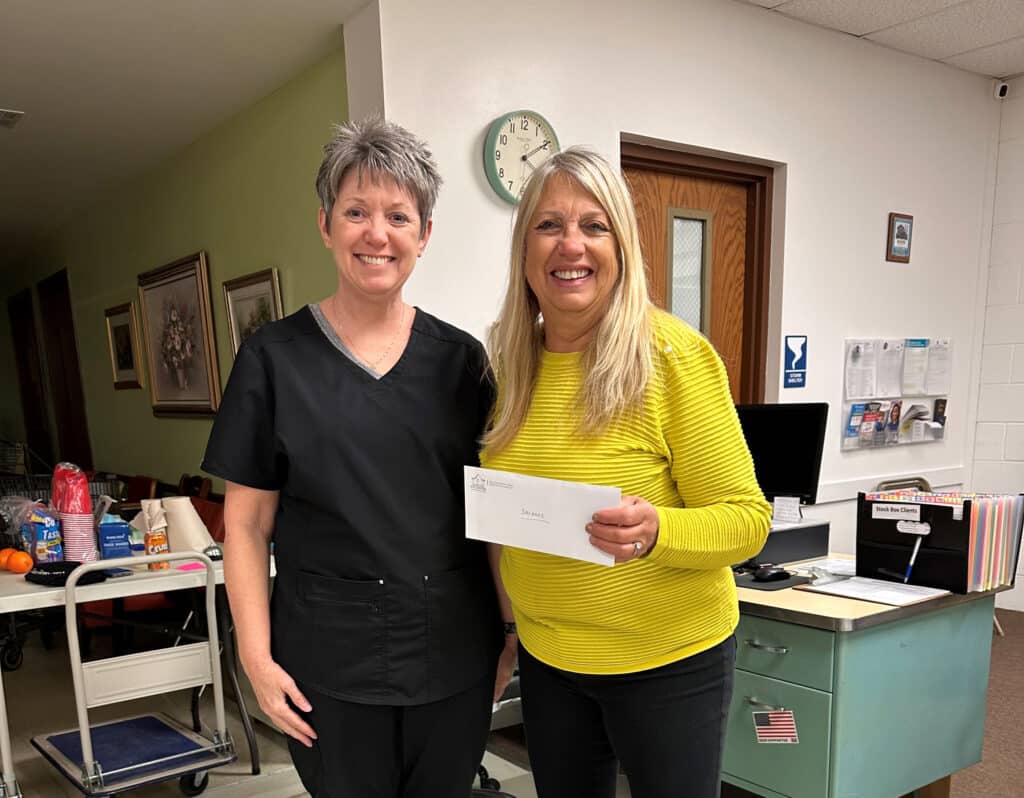 Tower Clock Eye Center donates to local charity.