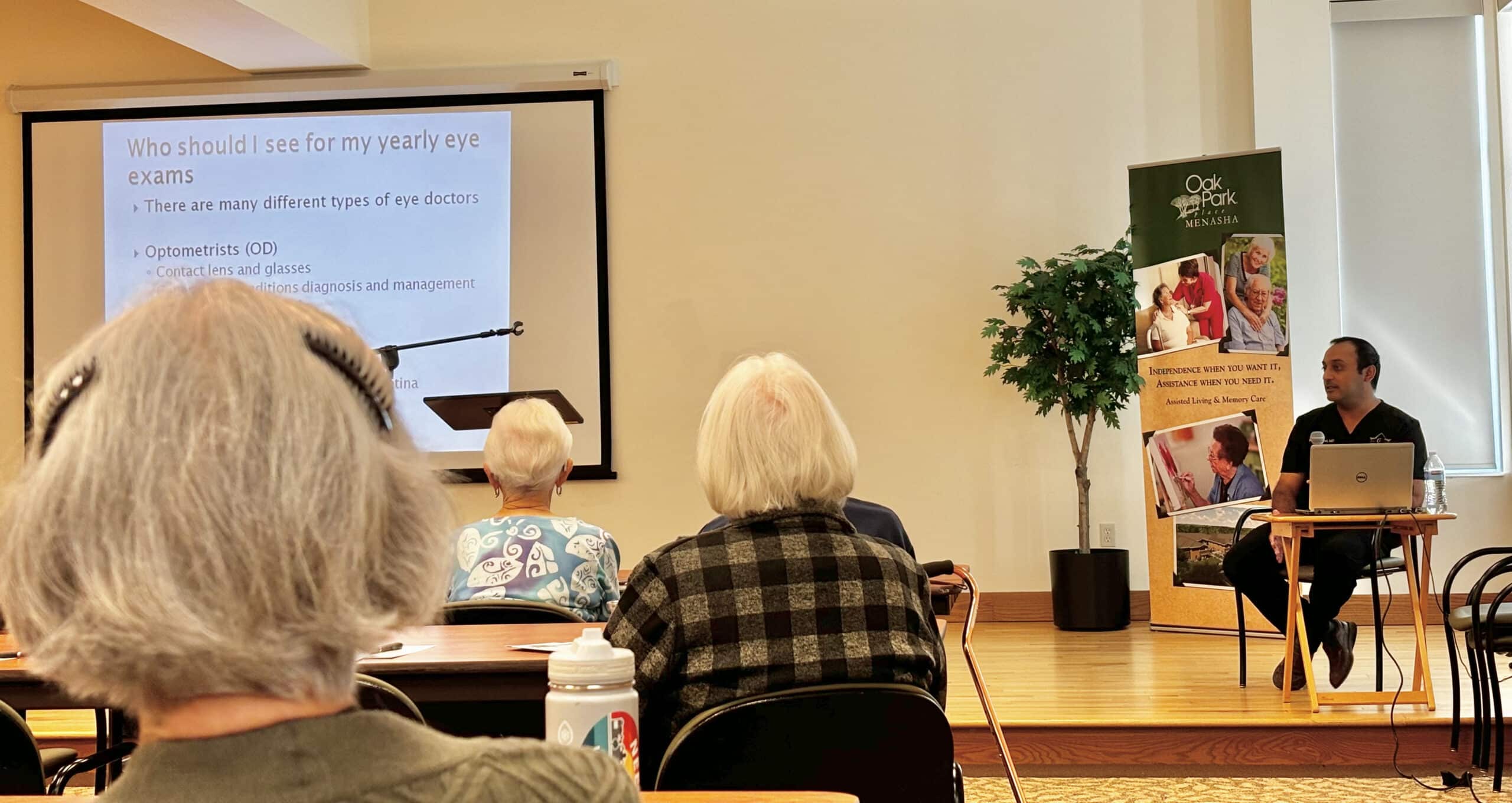Dr. Patel presents to LRI Tower Clock Eye Center