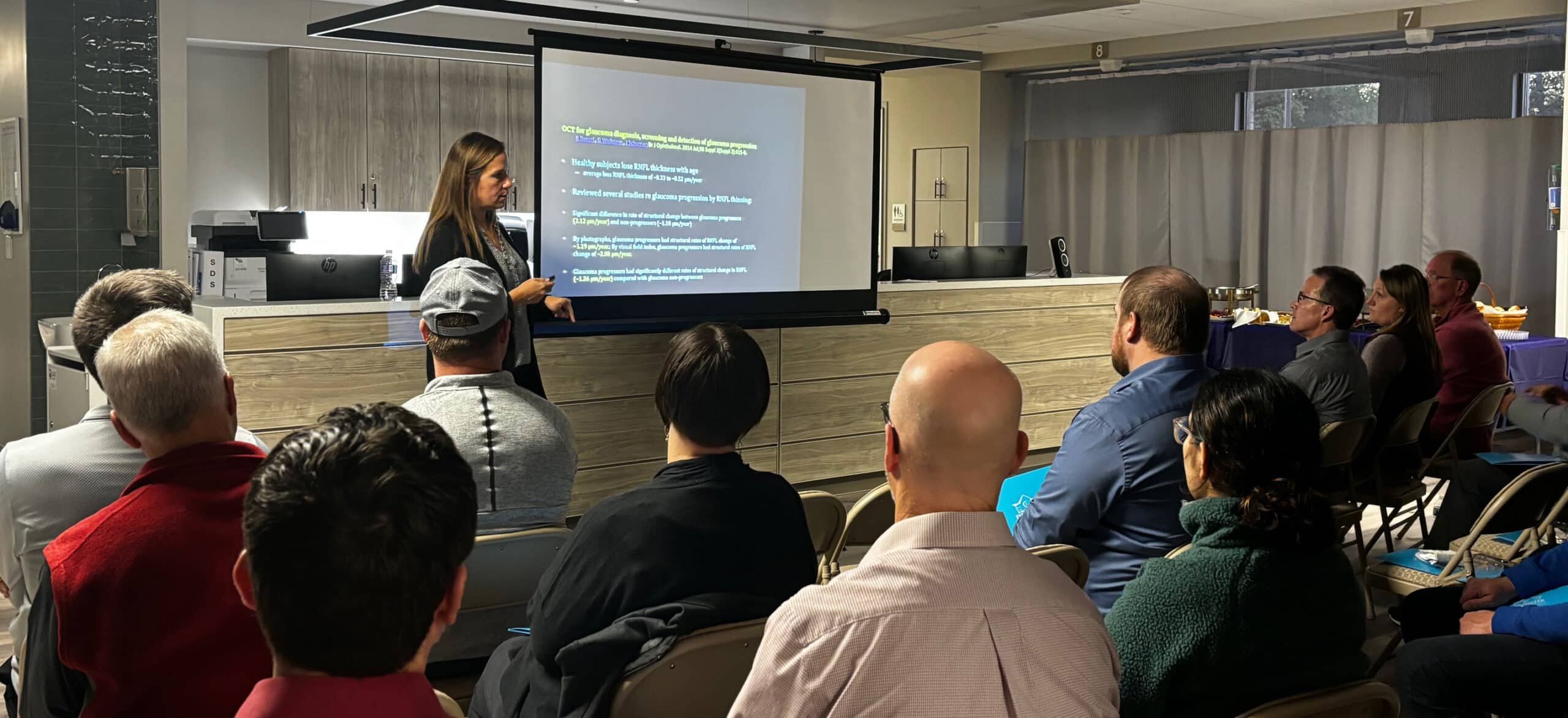 Dr. presents to area ODs Tower Clock Eye Center